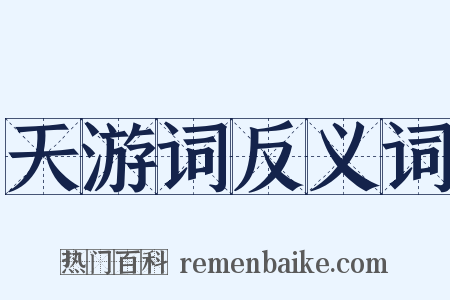 天游词反义词是什么意思的图片